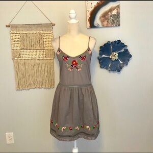 Tularosa Floral embroidered dress